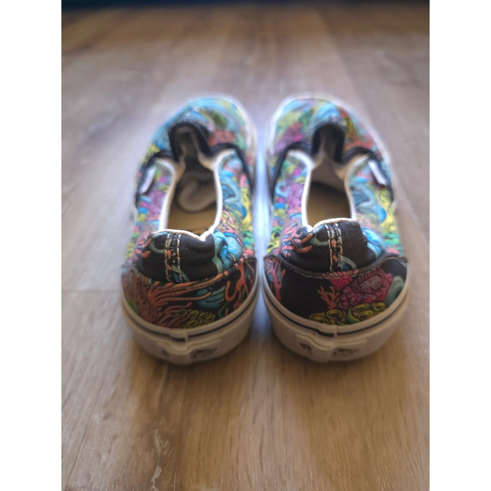 Vans Classic Slip On Coral Reef Octopus ocean Colorful Sneakers Mens 5 Wmn 6.5 - Picture 5 of 16